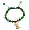 Jewelry,New Items,Buddha,Under 35 Dollars,Tibetan Style,Men's Jewelry,Deities,Men,Mala Beads,Women Default Peace of Mind Jade Wrist Mala wm369