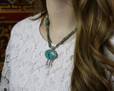 Jewelry,New Items Default handmade Vintage Tibetan Bead Necklace ttneck016