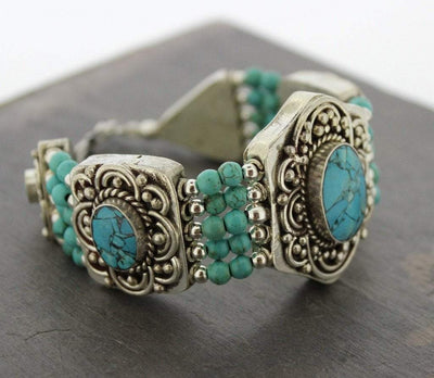 Jewelry,New Items Default Himalayan Turquoise Tibetan Bracelet jb106