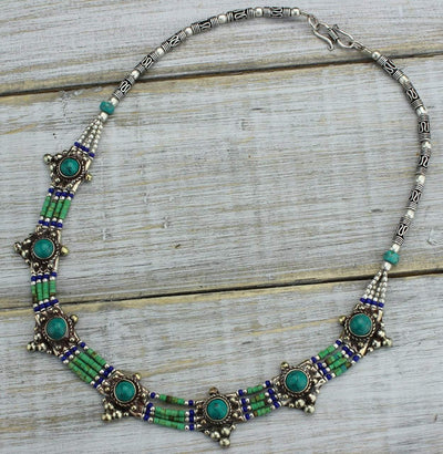 Jewelry,New Items Default Turquoise and Lapis Necklace jn387