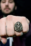 Jewelry,New Items,Gifts,Men's Jewelry Default Silver Plated Ganesh Ring size 9 jr076