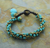 Jewelry,New Items,Gifts,Mother's Day,Men's Jewelry,Turquoise Default Himalayan Turquoise and Brass Bracelet jb247