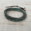 Jewelry,New Items,Gifts,Mother's Day,Turquoise Default Leather Turquoise Wrap Bracelet jb251