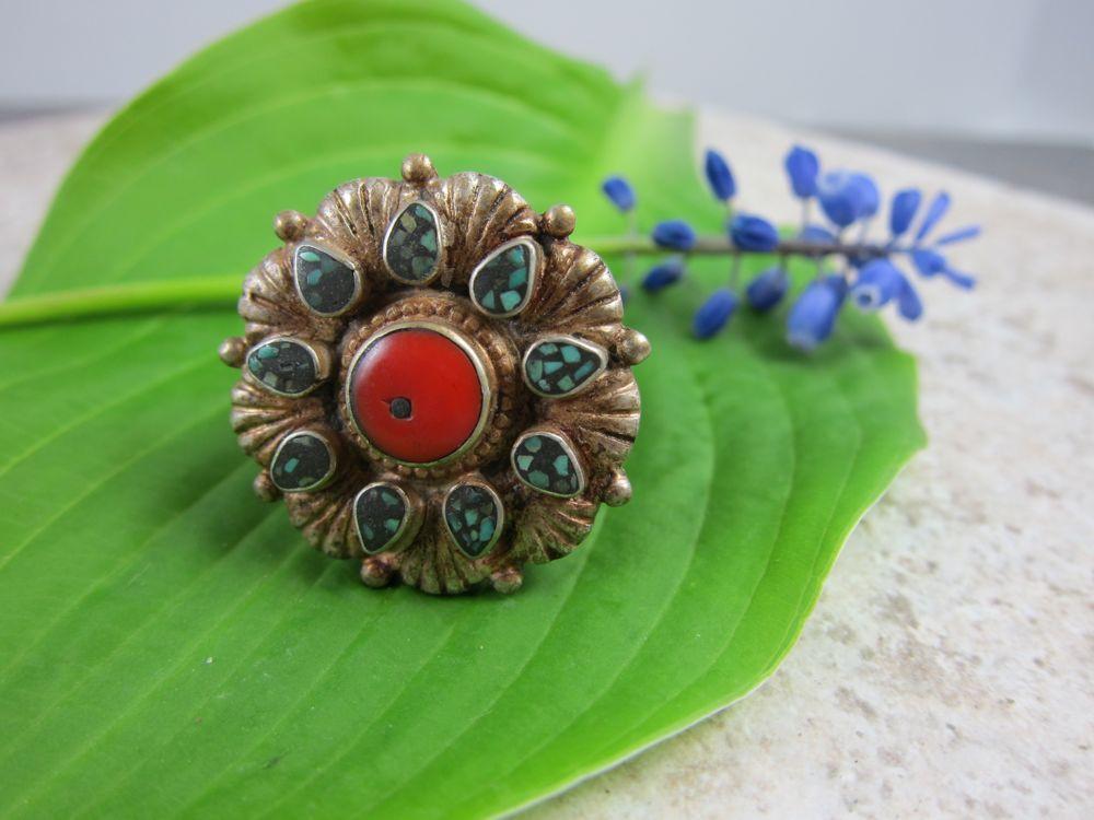 Jewelry,New Items,Gifts,Tibetan Style Default Vintage Tibetan Ring Size 8 jr034