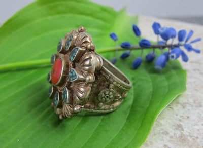 Jewelry,New Items,Gifts,Tibetan Style Default Vintage Tibetan Ring Size 8 jr034