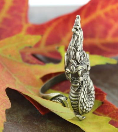 Jewelry,New Items,Gifts,Under 35 Dollars,Men's Jewelry 6 1/2 Flame Dragon Ring JR07806.5