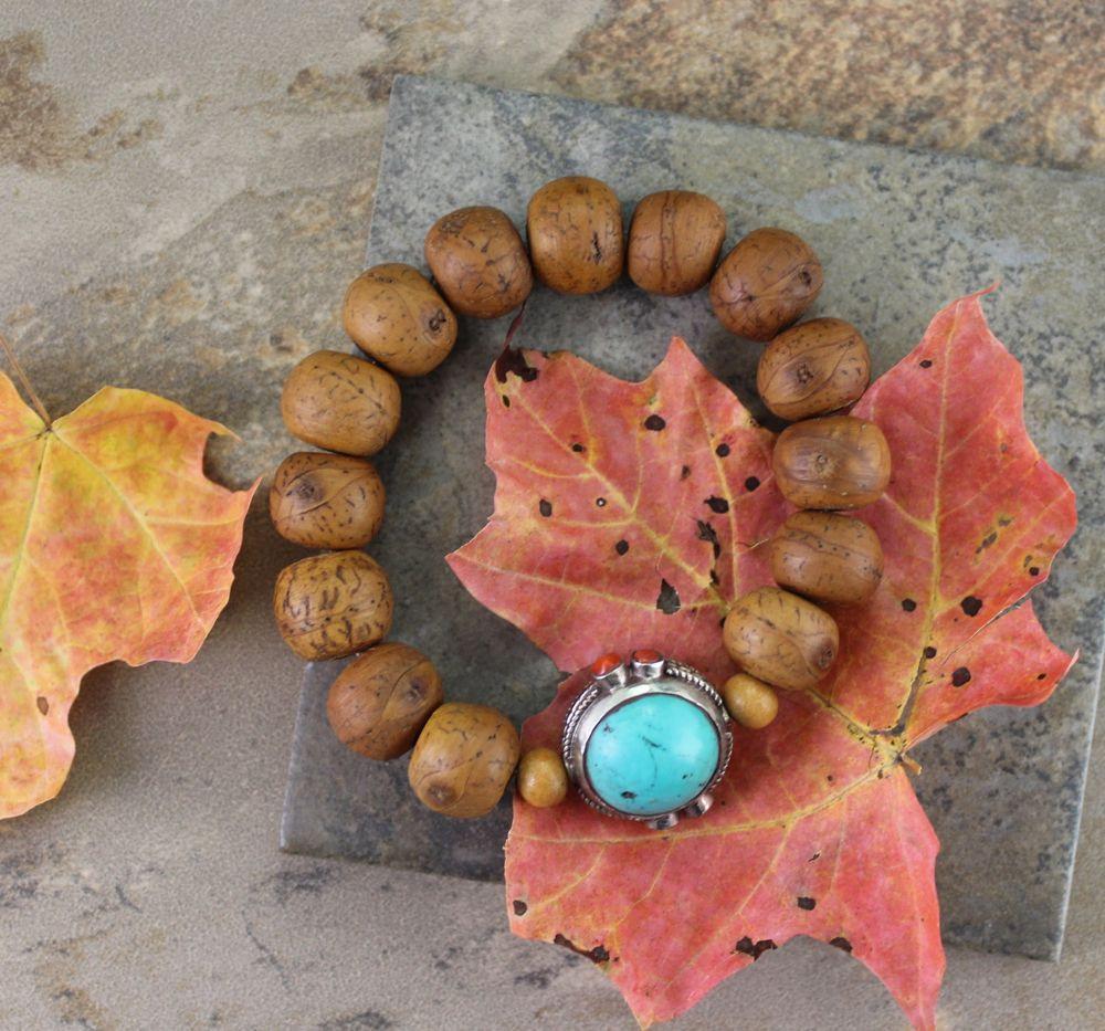 Jewelry,New Items,Mala of the Day Small (fits wrists up to 6 1/2 inches) Vintage Tibetan Turquoise Bead Wrist Mala wm153small