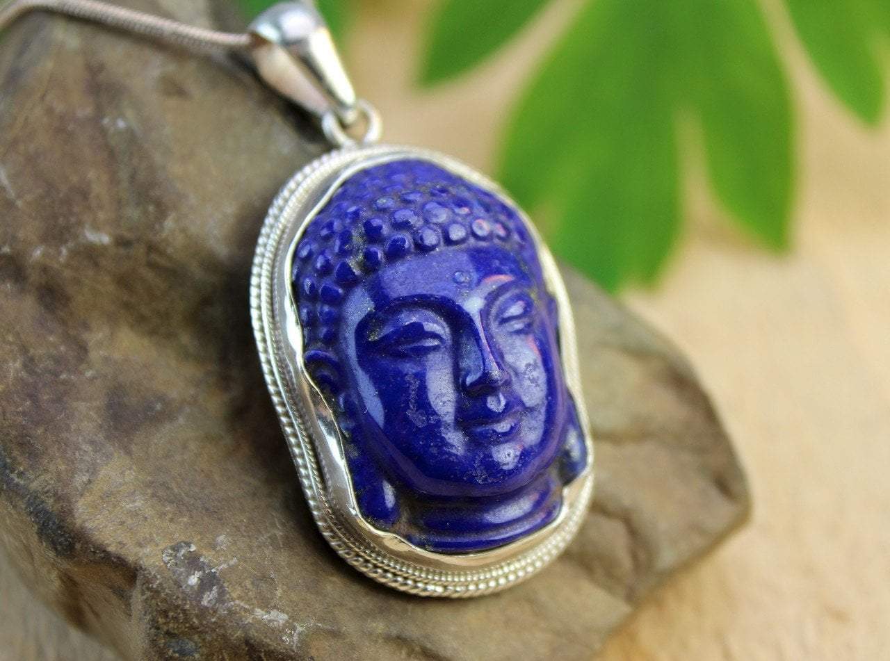 Jewelry,New Items,Men's Jewelry Large Lapis Buddha Pendant jpbuddha09