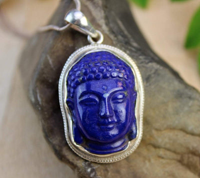Jewelry,New Items,Men's Jewelry Large Lapis Buddha Pendant jpbuddha09