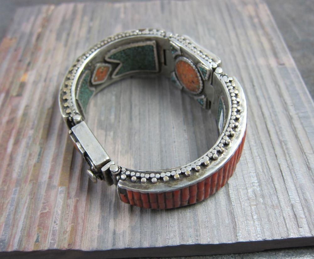 Jewelry,New Items,Mother's Day Default Silver and Vintage Beads Bracelet jb024