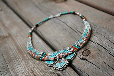 Jewelry,New Items,Mother's Day Default Tibetan Bhod Necklace jn094