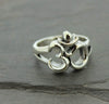 Jewelry,New Items,Om 3 Sterling Silver Om Ring JR088-3