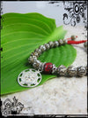 Jewelry,New Items,Om Default Carved Naga Shell Dharma Wheel Wrist Mala wm079