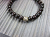 Jewelry,New Items,Om Default Rosewood with Naga Shell Om Mani Beads wm0104