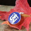 Jewelry,New Items,Om Default Silver Painted Lapis Om Pendant jp238