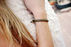 Jewelry,New Items,The Gold Collection Default Gold Bead and Leather Bracelet jb113