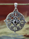 Jewelry,New Items,Tibetan Style Default Sterling Silver Mandala Pendant jp468