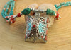 Jewelry,New Items,Turquoise Default Beaded Turquoise and Coral Pendant Necklace jn362