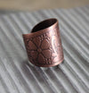 Jewelry,New Items,Under 35 Dollars,Men's Jewelry Default Adjustable Recycled Copper Lotus Ring jr072