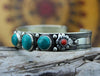 Jewelry,New Items,Under 35 Dollars,Turquoise Default Turquoise and Coral Flower Bracelet jb171