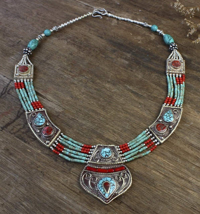 Jewelry,New Items,Women Default Traditional Karma Dolma Beaded Necklace jn564