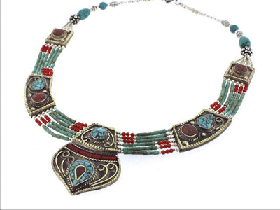 Jewelry,New Items,Women Default Traditional Karma Dolma Beaded Necklace jn564