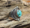 Jewelry,New Items,Women,Turquoise 6 Turquoise Dragon Ring JR025.6