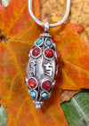 Jewelry,Om Default Sterling Silver Om Mani Tibetan Pendant jp163