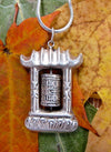 Jewelry,Om,Ritual Items,Under 35 Dollars Default Temple Style Prayer Wheel Pendant jp121