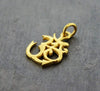 Jewelry,Om,The Gold Collection Default Gold Om Symbol Pendant jp008