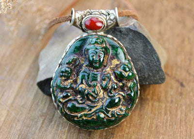 Jewelry,One of a Kind,New Items,Deities Default One of a Kind Medicine Buddha Pendant jp573