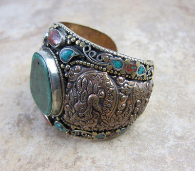 Jewelry,One of a Kind,New Items,Tibetan Style Default One of a Kind Dragon Tibetan Bracelet jb041