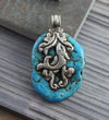 Jewelry,One of a Kind,New Items,Tibetan Style Default Turquoise Dragon Pendant jp198