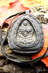 Jewelry,Statues,New Items,Gifts,Buddha,Tibetan Style,Men's Jewelry Default Green Tara Leather Wrapped Amulet un003