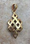 Jewelry,Tibetan Style,The Gold Collection Default Gold 3D Eternal Knot jp144