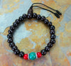Jewelry,Under 35 Dollars,Turquoise Default Redwood Turquoise and Coral Wrist Mala wm053