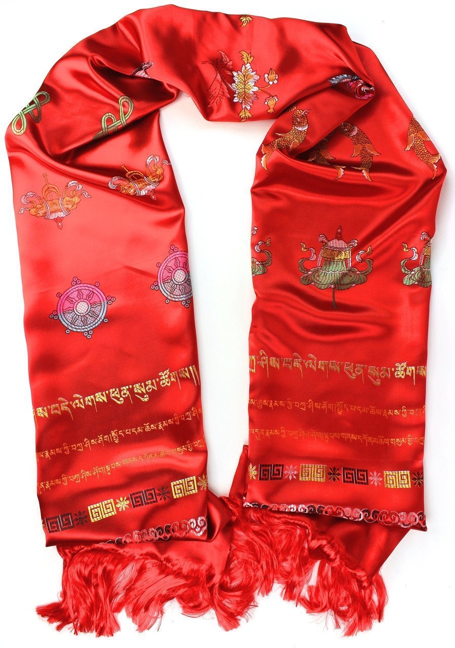 Bright Red Silk Kata - DharmaShop