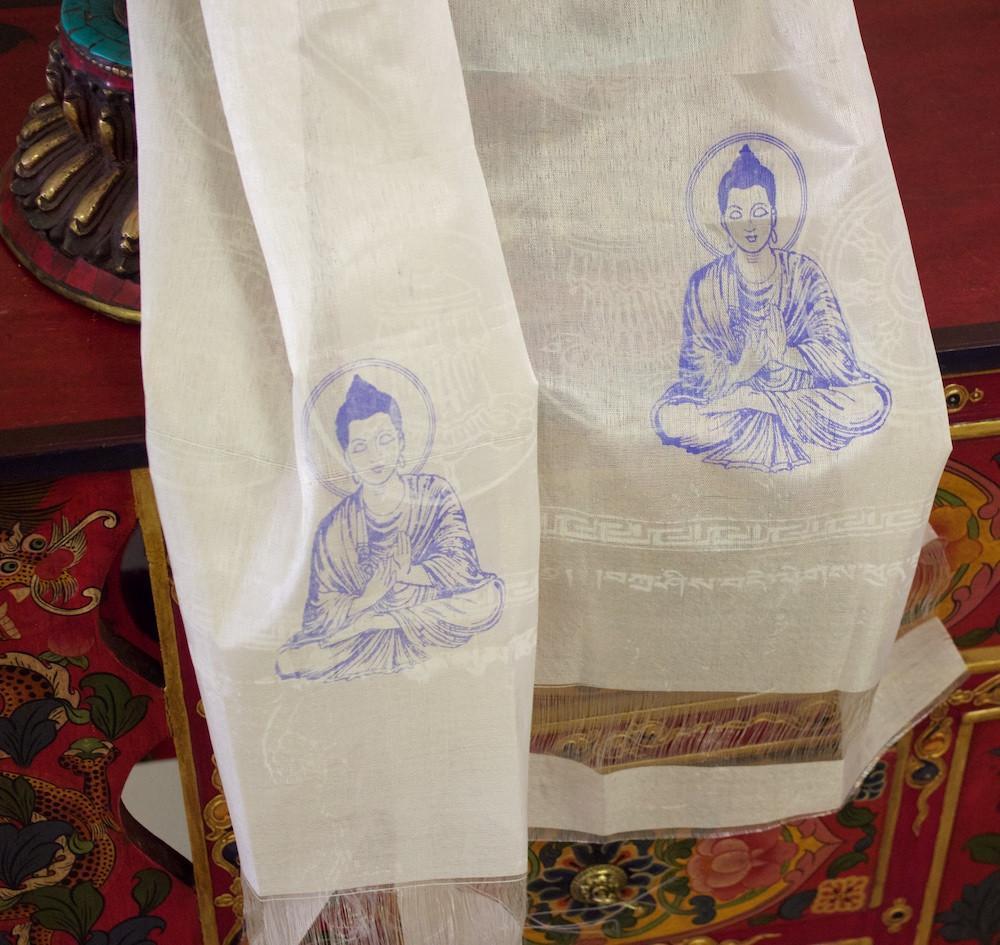 Katas Default Cream Colored Kata with Silkscreened Buddha kt06