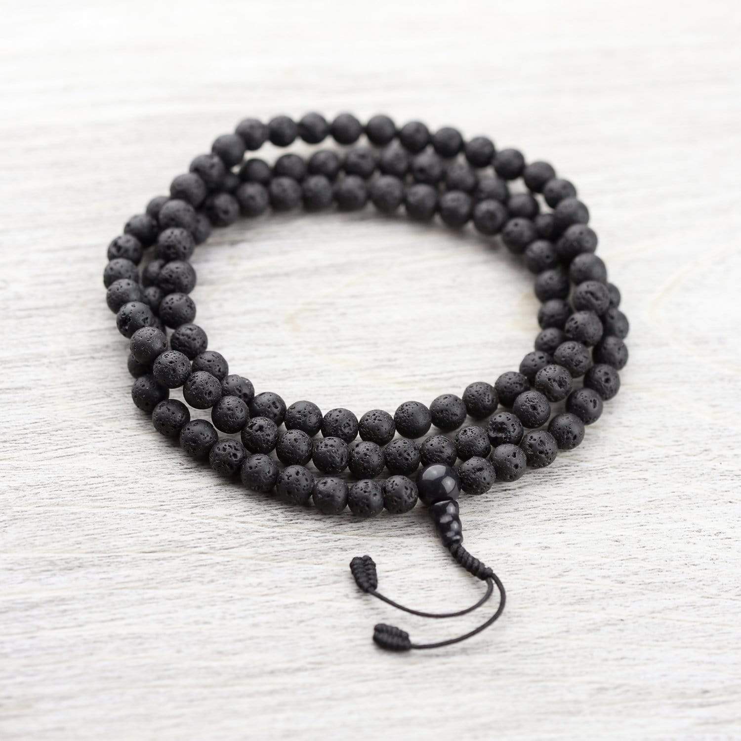 Mala Beads 108 Bead Stabilizing Lava Rock Mala ML591