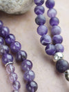 Mala Beads Amethyst Gemstone Meditation Mala ML585