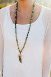 Mala Beads Awaken the Soul Necklace with African Turquoise ML499