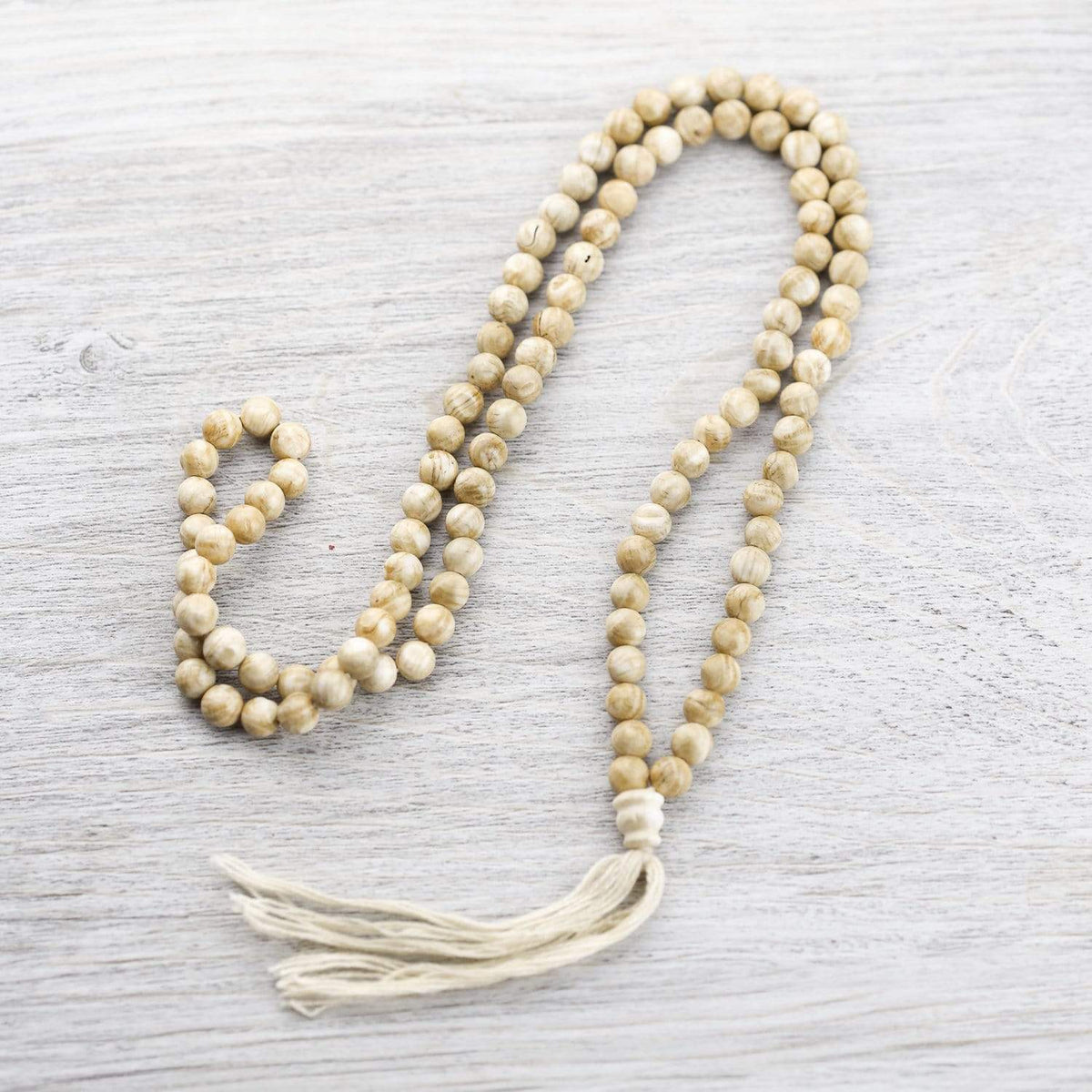 Shell Maala Beautiful 108 Bead Naga Shell Mala - DharmaShop