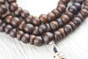 Mala Beads Bodhi and Fortune Wave Dzi Mala ML738