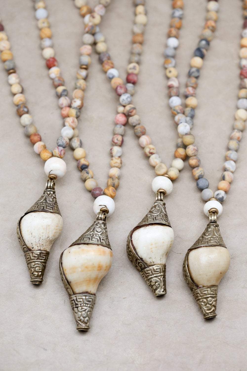 Shell Maala Conch Shell Dharma Mala - DharmaShop