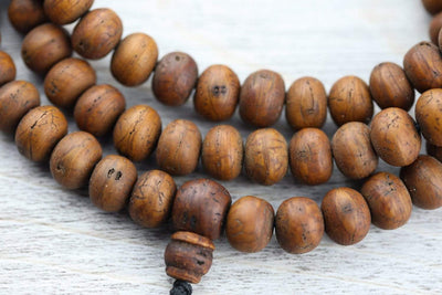 Mala Beads Dark Bodhi Seed Mala & Bracelet Set