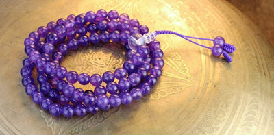 Mala Beads Default 108 Bead Amethyst Inspiration Mala ml082