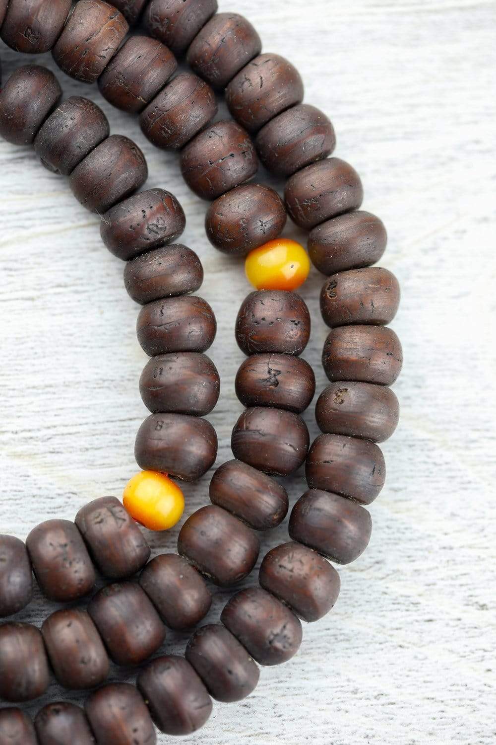 Bodhi Seed and Amber Mala