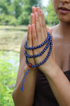 Mala Beads Default Deep Blue Lapis 108 Bead Tibetan Mala ml178