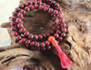 Mala Beads Default Hand Carved Red Naga Shell Mala ml150