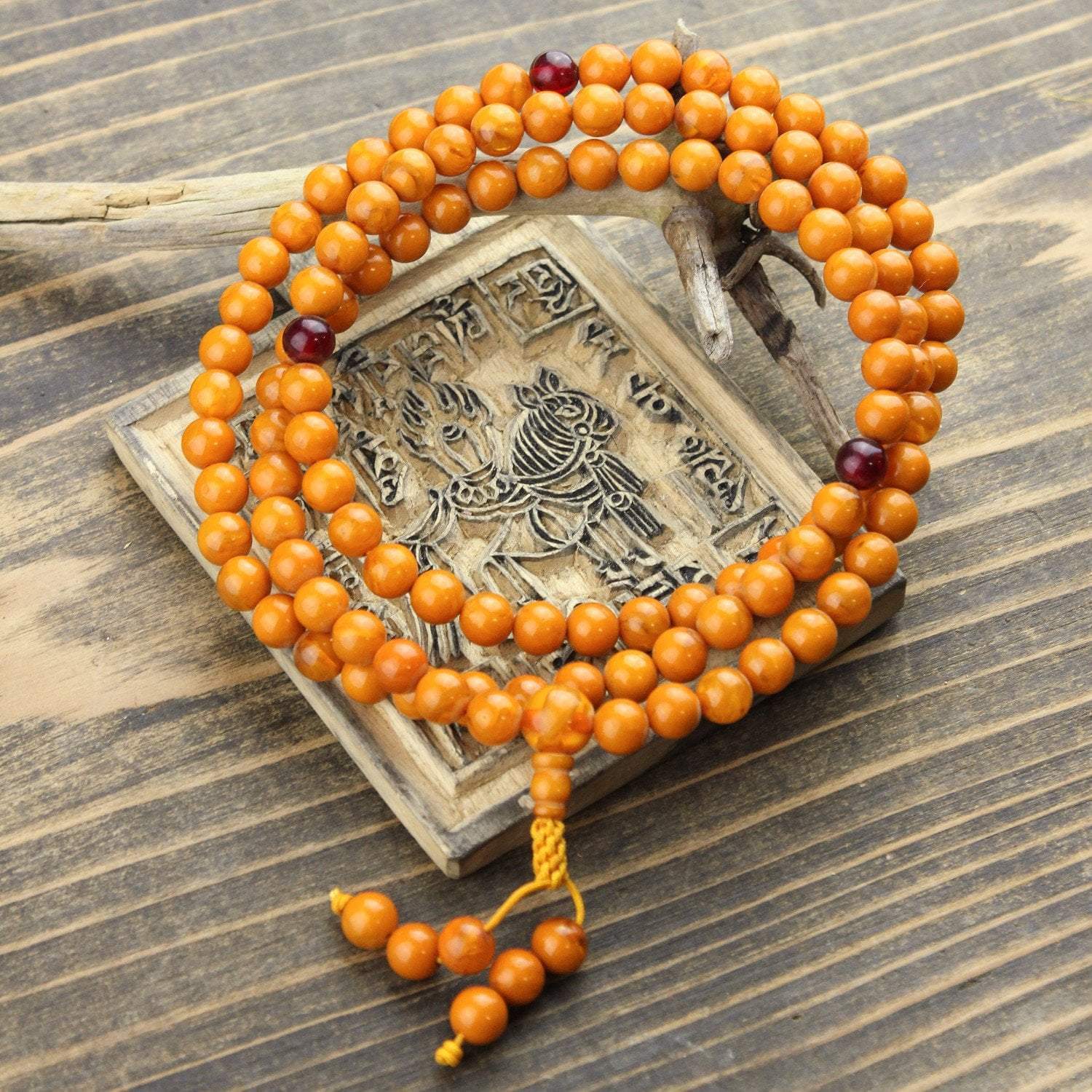 Mala Beads Default Imitation Amber Mala ml444